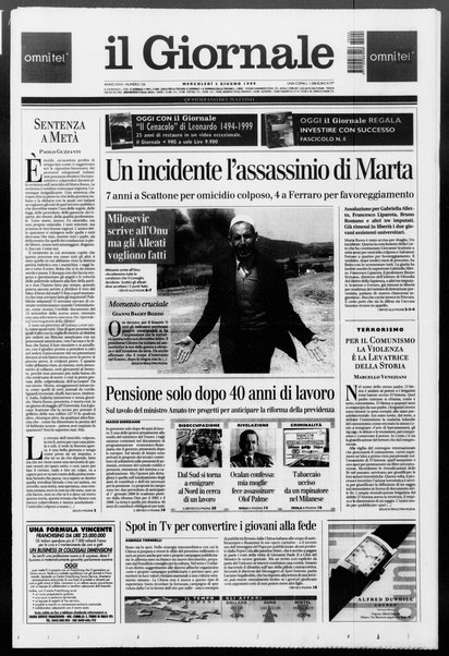 Il giornale : quotidiano del mattino